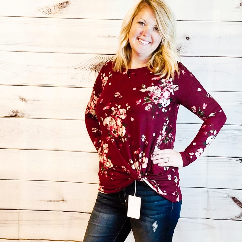 Boutique Side Knot Top